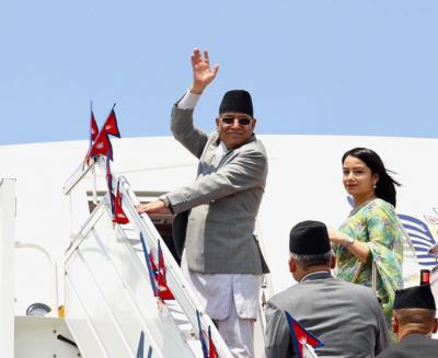प्रधानमन्त्री प्रचण्ड भारत प्रस्थान