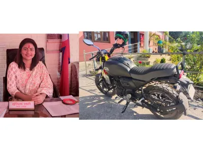 लम्कीचुहाकी मेयर शाहीले किन्न लगाइन् आफ्नै शोरुमबाट मोटरसाइकल