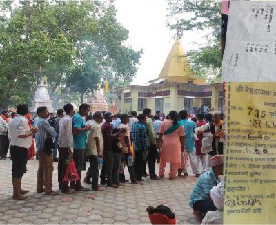 बेहडाबाबास्थीत गङ्गादशहरा मेलामा पार्किङका नाममा रकम असुली